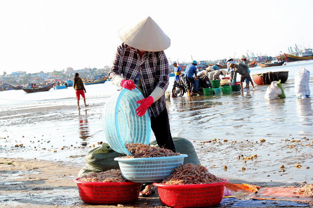 hải sản làng chài Mũi Né