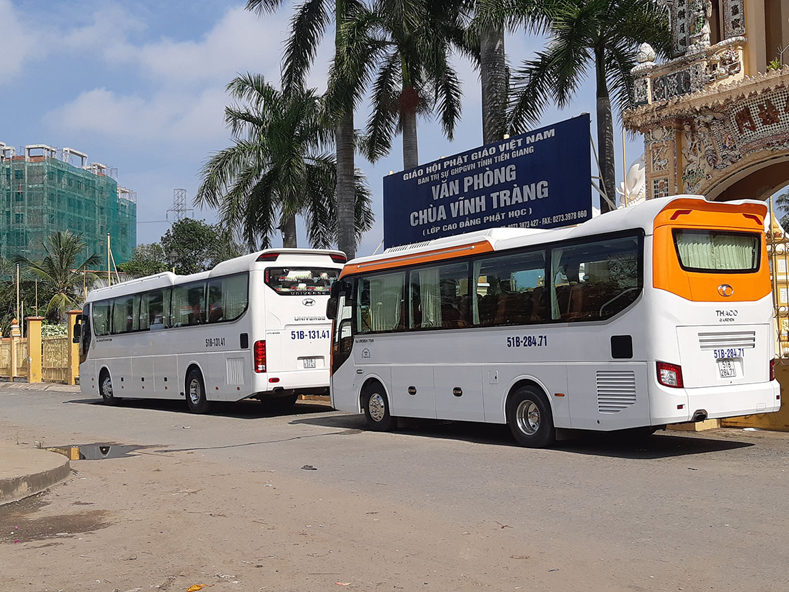 Xe Phi Loan tại Chùa Vĩnh Tràng Tp. Mỹ Tho Tiền Giang
